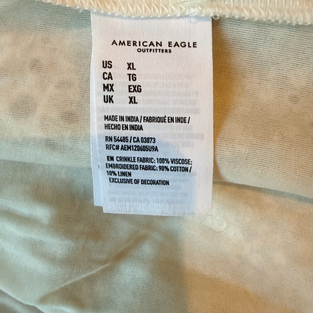 American Eagle Boho Patchwork Eyelet Shorts Xl Fl… - image 7